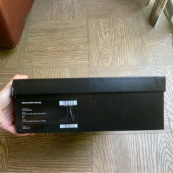 NWT Alexander Wang Delphine 90mm denim boots - Picture 12 of 12